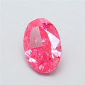 1.06ct Oval Lab Grown Diamond (Colour Fancy Vivid Pink, Clarity VVS2, IGI Certified)