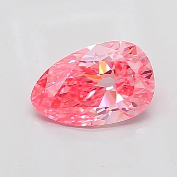 1.06ct Pear Lab Grown Diamond (Colour Fancy Vivid Pink, Clarity VS1, IGI Certified)