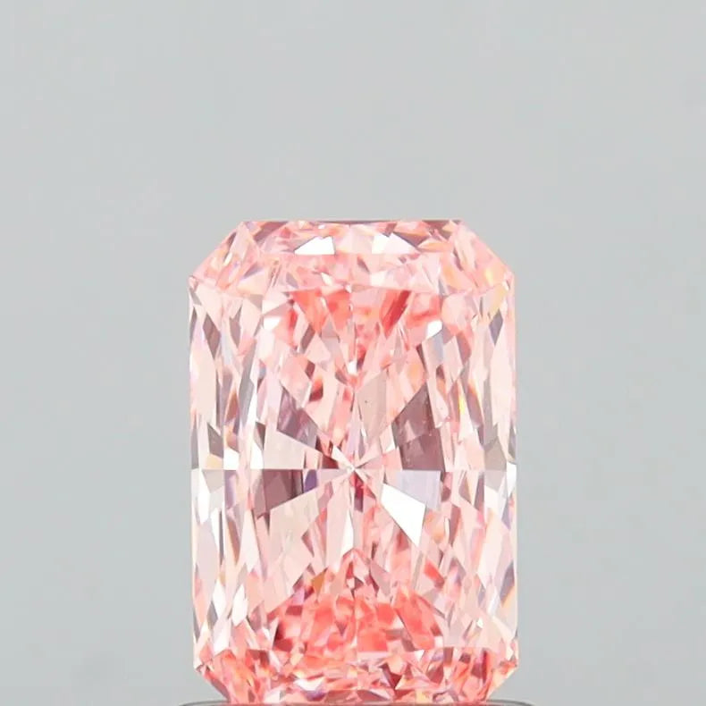 1.06ct Radiant Lab Grown Diamond (Colour Fancy Vivid Pink, Clarity VS2, IGI Certified)