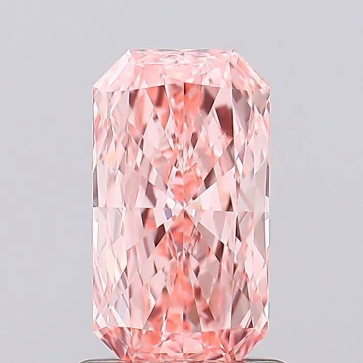 1.06ct Radiant Lab Grown Diamond (Colour Fancy Vivid Pink, Clarity VVS2, IGI Certified)