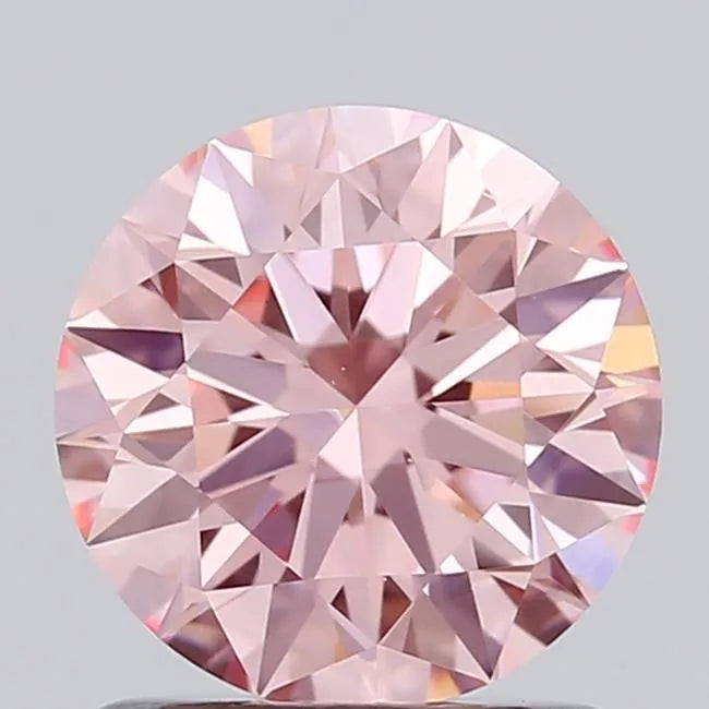 1.06ct Round Lab Grown Diamond (Colour Fancy Intense Pink, Clarity VVS2, Cut ID, IGI Certified)