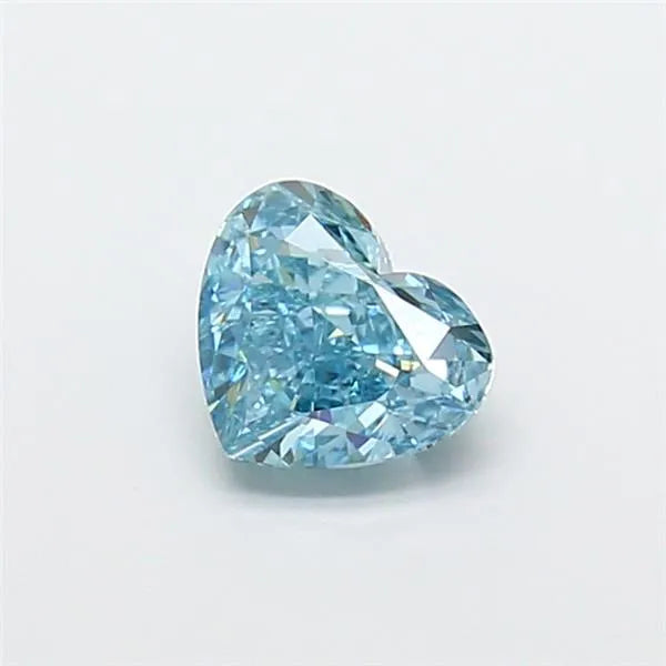 1.07ct Heart Lab Grown Diamond (Colour Fancy Vivid Blue, Clarity VS1, IGI Certified)