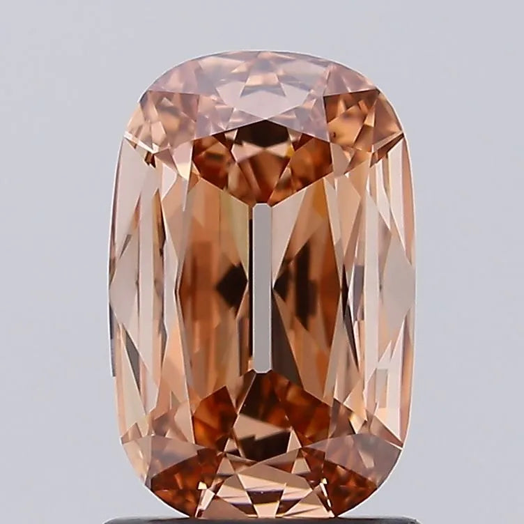 1.08ct Cushion brilliant Lab Grown Diamond (Colour Fancy Brown, Clarity VS1, IGI Certified)