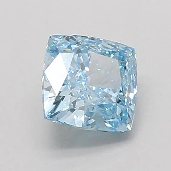 1.08ct Cushion modified Lab Grown Diamond (Colour Fancy Vivid Blue, Clarity VS1, IGI Certified)