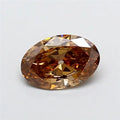 1.08ct Oval Lab Grown Diamond (Colour Fancy Brown, Clarity VVS2, IGI Certified)