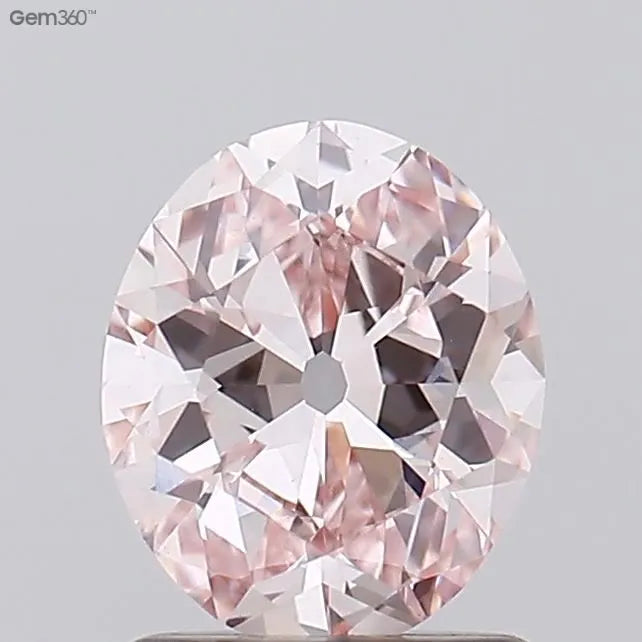 1.08ct Oval Lab Grown Diamond (Colour Fancy Light Pink, Clarity VS1, IGI Certified)