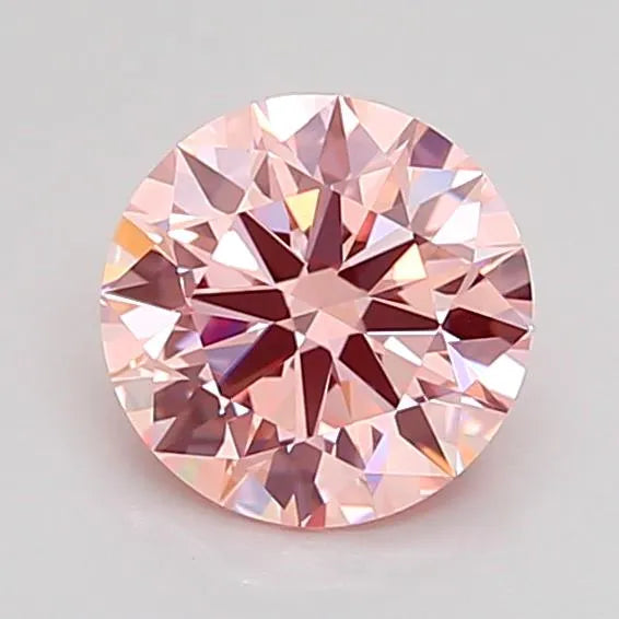 1.08ct Round Lab Grown Diamond (Colour Fancy Intense Pink, Clarity VVS2, Cut ID, IGI Certified)