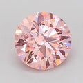 1.08ct Round Lab Grown Diamond (Colour Fancy Vivid Pink, Clarity VVS2, Cut ID, IGI Certified)