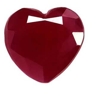 1.09ct Heart Natural Ruby (Colour Red, Clarity Slightly Included, Cut Faceted)