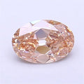 1.09ct Oval Lab Grown Diamond (Colour Fancy Light Brown, Clarity VS1, IGI Certified)
