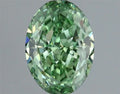 1.10ct Oval Lab Grown Diamond (Colour Fancy Vivid Green, Clarity VS2, IGI Certified)