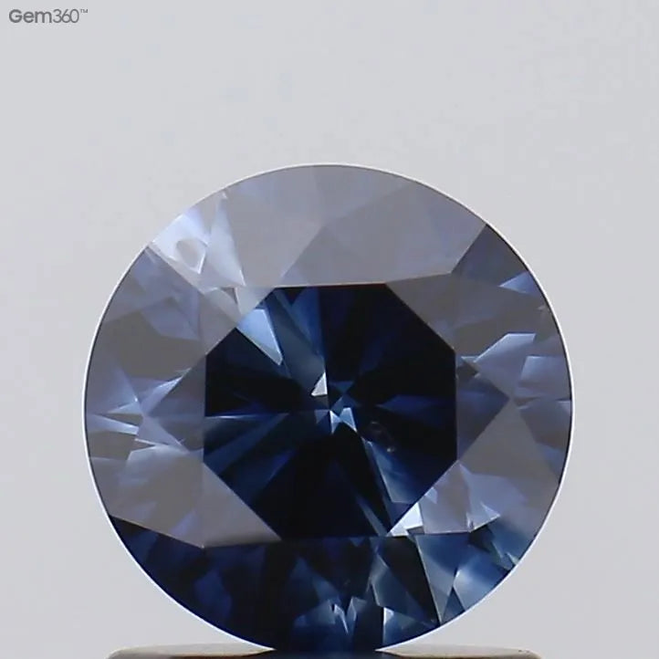 1.10ct Round Lab Grown Diamond (Colour Fancy Deep Blue, Clarity SI1, Cut EX, Uncertified)