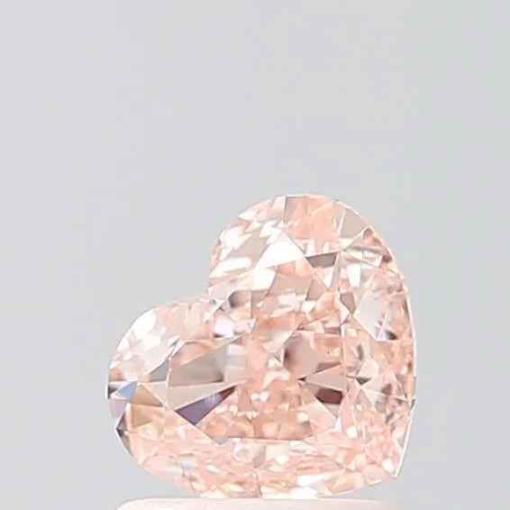 1.11ct Heart Lab Grown Diamond (Colour Fancy Light Pinkish Brown, Clarity VS1, IGI Certified)