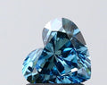 1.11ct Heart Lab Grown Diamond (Colour Fancy Vivid Blue, Clarity SI1, IGI Certified)