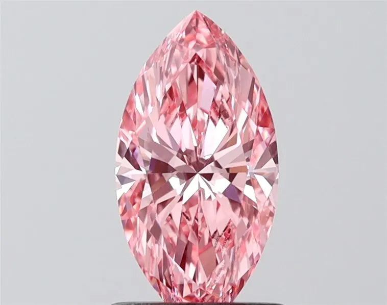 1.12ct Marquise Lab Grown Diamond (Colour Fancy Vivid Pink, Clarity VS2, IGI Certified)