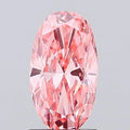 1.12ct Oval Lab Grown Diamond (Colour Fancy Vivid Pink, Clarity VS1, IGI Certified)