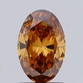 1.13ct Oval Lab Grown Diamond (Colour Fancy Brown, Clarity VS2, IGI Certified)