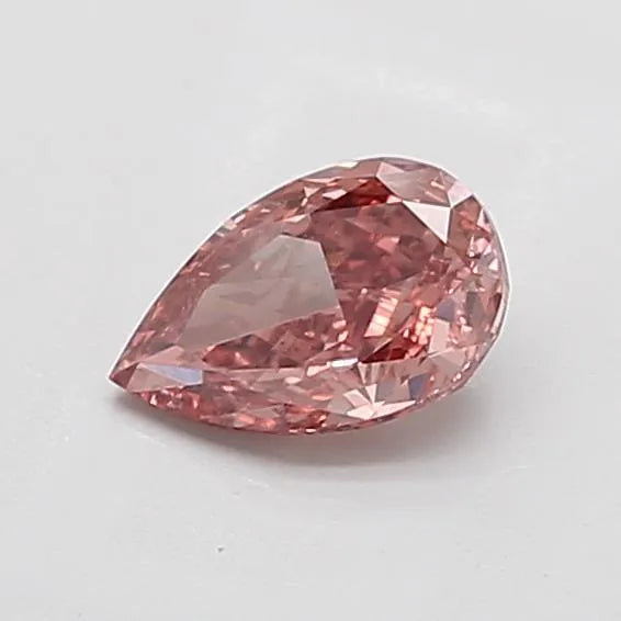 1.13ct Pear Lab Grown Diamond (Colour Fancy Pinkish Brown, Clarity VS2, IGI Certified)