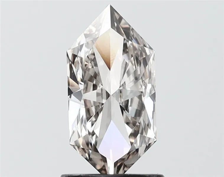 1.14ct Hexagonal Lab Grown Diamond (Colour Very Light Gray, Clarity VVS2, IGI Certified)