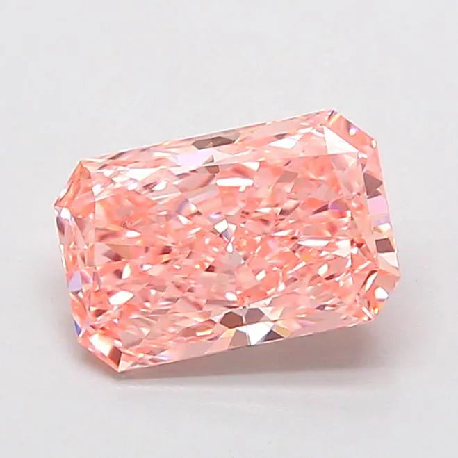 1.14ct Radiant Lab Grown Diamond (Colour Fancy Vivid Pink, Clarity VS1, IGI Certified)
