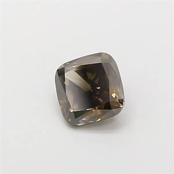 1.16ct Cushion modified Lab Grown Diamond (Colour Fancy Yellow Gray, Clarity VS1, IGI Certified)