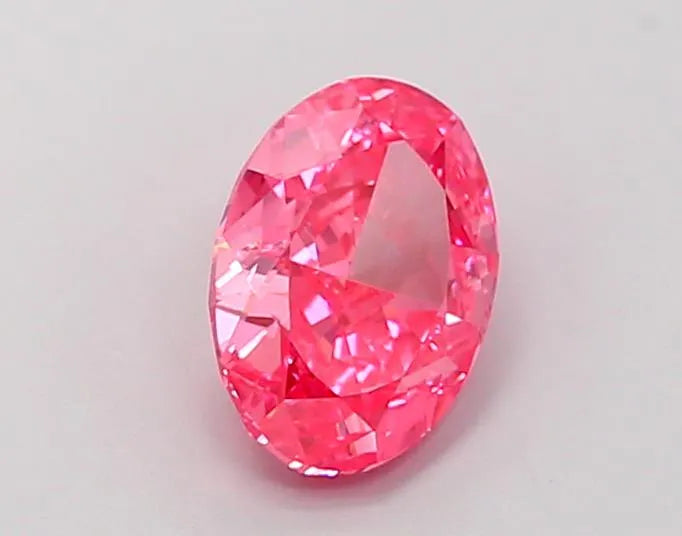 1.16ct Oval Lab Grown Diamond (Colour Fancy Vivid Pink, Clarity VVS2, IGI Certified)