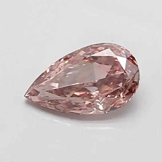 1.17ct Pear Lab Grown Diamond (Colour Fancy Pinkish Brown, Clarity VS1, IGI Certified)