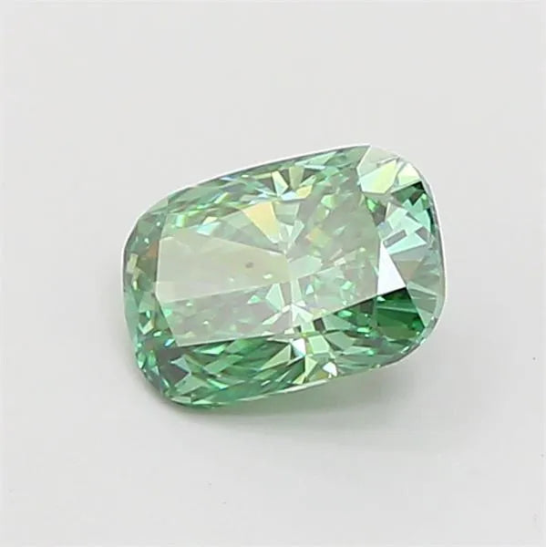 1.20ct Cushion brilliant Lab Grown Diamond (Colour Fancy Vivid Green, Clarity VS1, Uncertified)