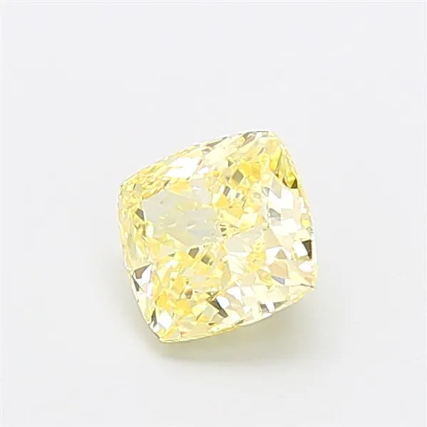 1.20ct Cushion modified Lab Grown Diamond (Colour Fancy Intense Yellow, Clarity VVS2, IGI Certified)