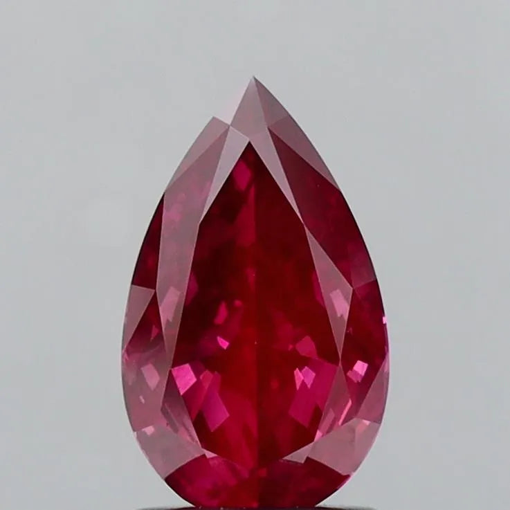 1.20ct Pear Lab Grown Diamond (Colour Fancy Deep Pink, Clarity SI1, IGI Certified)