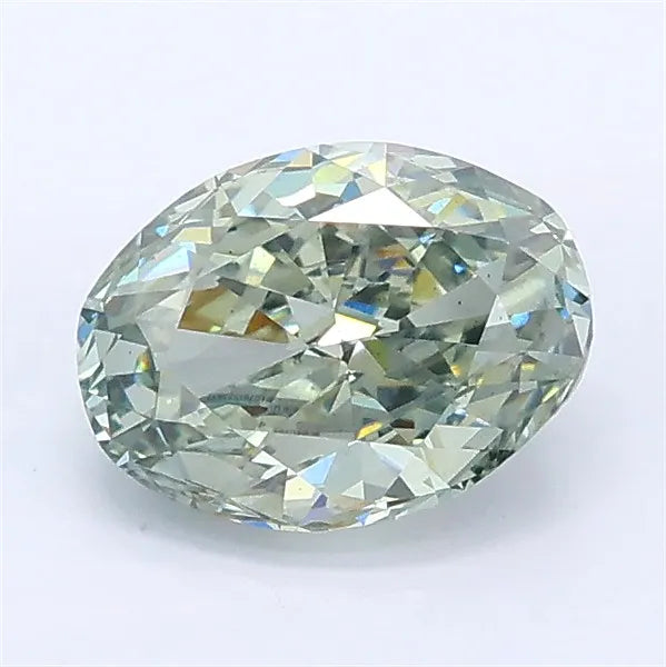 1.23ct Oval Lab Grown Diamond (Colour Fancy Gray Green, Clarity VS2, IGI Certified)