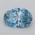 1.25ct Oval Lab Grown Diamond (Colour Fancy Vivid Blue, Clarity VVS2, IGI Certified)