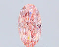 1.25ct Oval Lab Grown Diamond (Colour Fancy Vivid Pink, Clarity VVS2, IGI Certified)