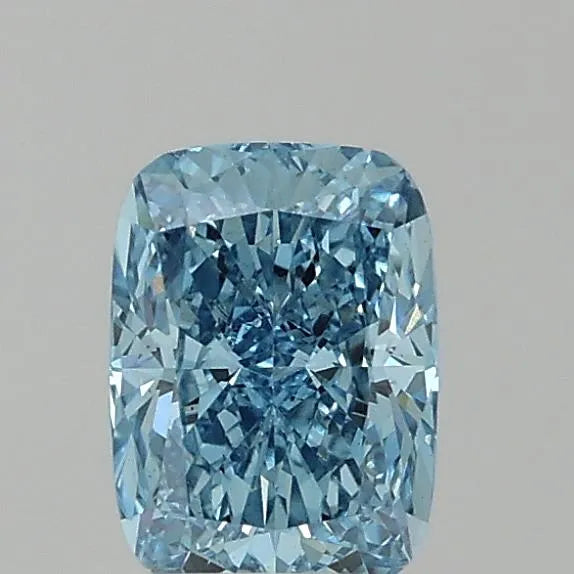1.26ct Cushion brilliant Lab Grown Diamond (Colour Fancy Vivid Blue, Clarity VS1, Cut EX, Uncertified)