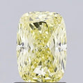 1.26ct Cushion modified Lab Grown Diamond (Colour Fancy Intense Yellow, Clarity VS1, IGI Certified)