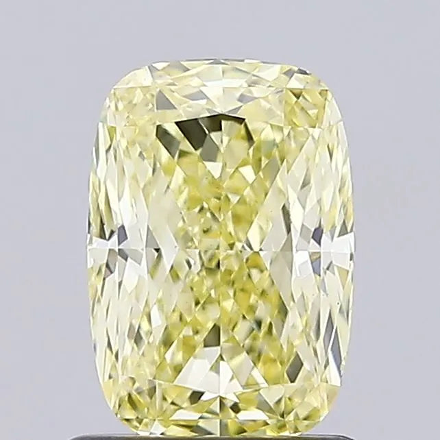 1.26ct Cushion modified Lab Grown Diamond (Colour Fancy Intense Yellow, Clarity VS1, IGI Certified)