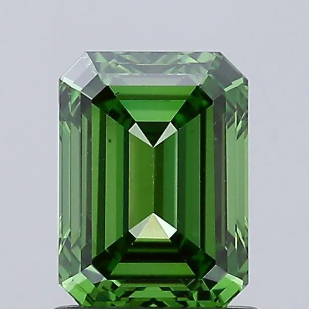 1.27ct Emerald Lab Grown Diamond (Colour Fancy Vivid Green, Clarity VS2, IGI Certified)