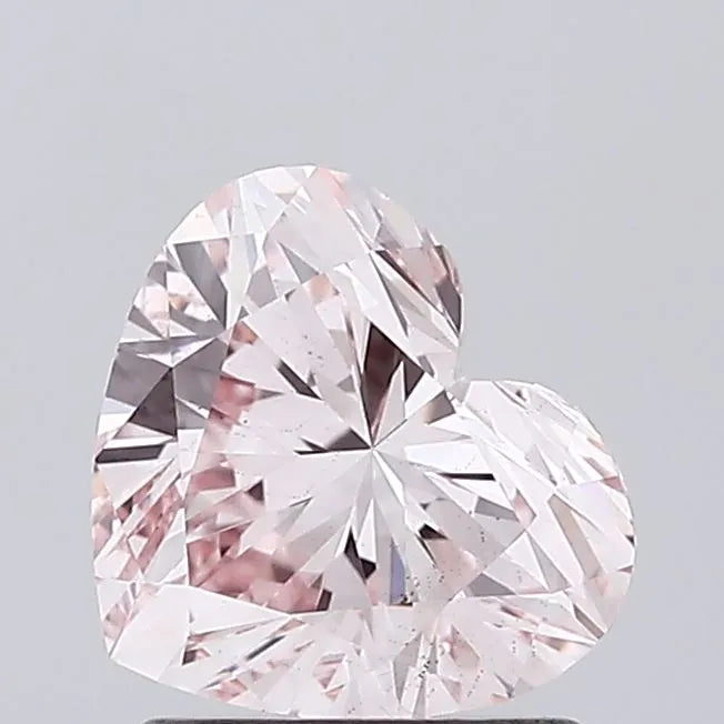 1.27ct Heart Lab Grown Diamond (Colour Fancy Pink, Clarity VS2, IGI Certified)