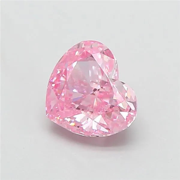 1.27ct Heart Lab Grown Diamond (Colour Fancy Vivid Pink, Clarity VS1, IGI Certified)