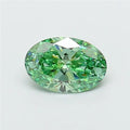 1.28ct Oval Lab Grown Diamond (Colour Fancy Vivid Green, Clarity VS1, IGI Certified)