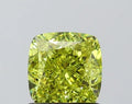 1.30ct Cushion modified Lab Grown Diamond (Colour Fancy Intense Greenish Yellow, Clarity VVS2, IGI Certified)