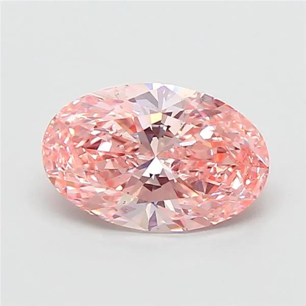 1.30ct Oval Lab Grown Diamond (Colour Fancy Intense Pink, Clarity VS2, IGI Certified)