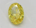 1.30ct Oval Lab Grown Diamond (Colour Fancy Vivid Yellow, Clarity VVS2, IGI Certified)