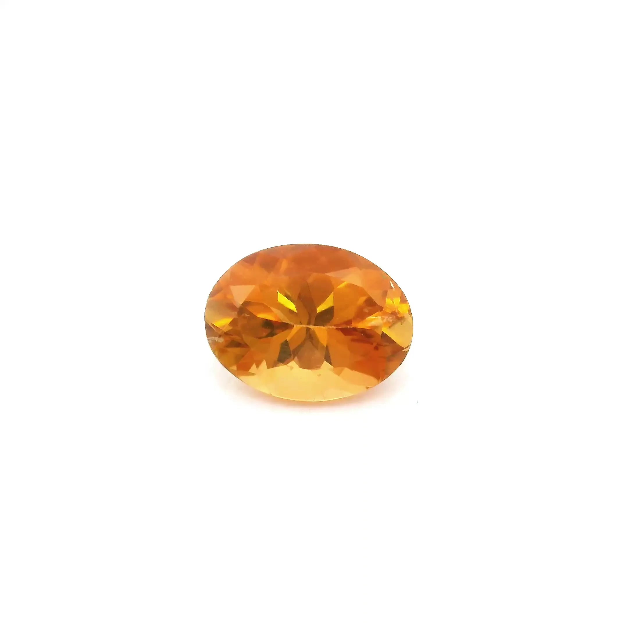 1.30ct Oval Natural Tourmaline (Colour Orange, Clarity Slightly Included, Cut Faceted)