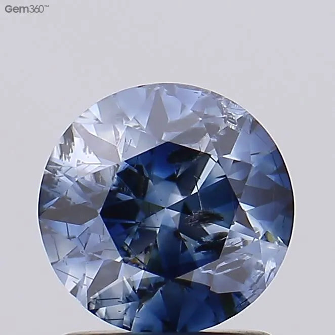 1.31ct Round Lab Grown Diamond (Colour Fancy Deep Blue, Clarity I3, Cut EX, Uncertified)