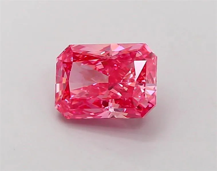 1.33ct Radiant Lab Grown Diamond (Colour Fancy Vivid Pink, Clarity VVS2, IGI Certified)