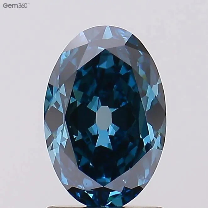 1.34ct European cut Lab Grown Diamond (Colour Fancy Deep Blue, Clarity VS1, Uncertified)