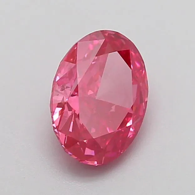 1.39ct Oval Lab Grown Diamond (Colour Fancy Vivid Pink, Clarity VVS2, IGI Certified)