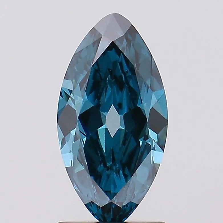 1.40ct European cut Lab Grown Diamond (Colour Fancy Vivid Blue, Clarity VS2, Uncertified)