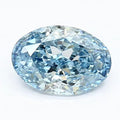 1.40ct Oval Lab Grown Diamond (Colour Fancy Vivid Blue, Clarity VS1, IGI Certified)